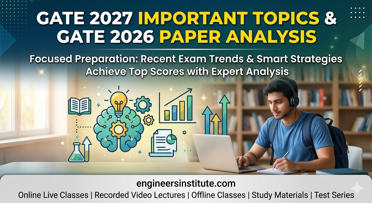 GATE 2027 Important Topics and Paper analysis of past GATE 2026 exam in chemical Engineering