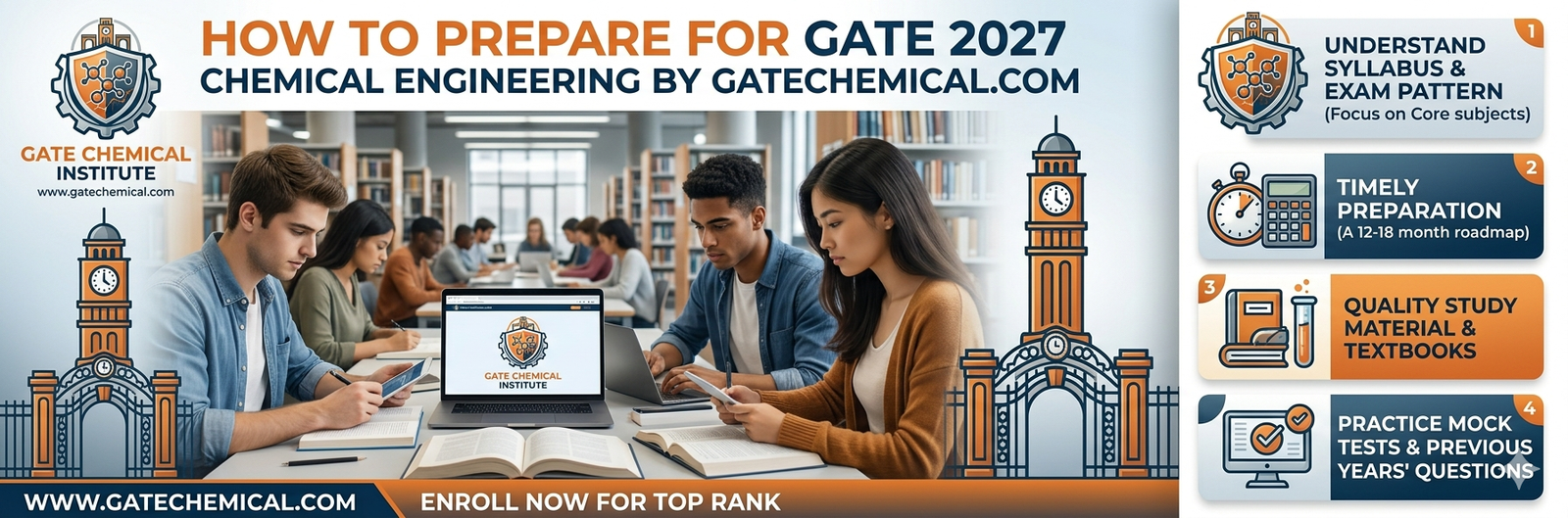 how to prepare for GATE 2027 examination in chemical engineering