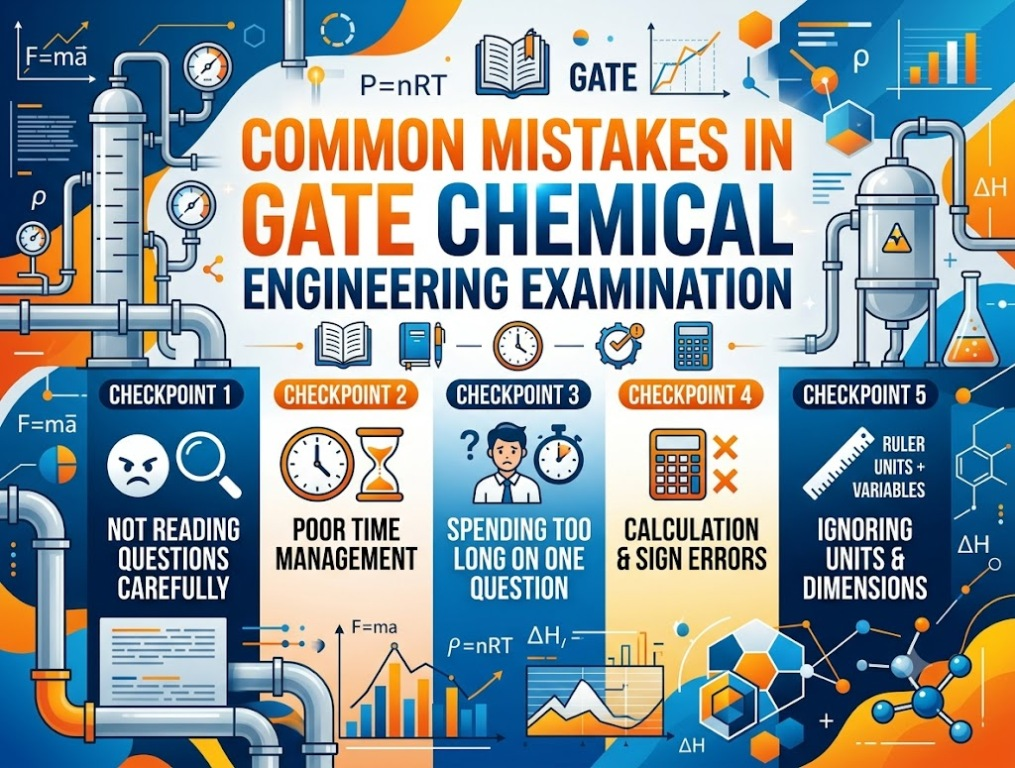 Common mistakes GATE Chemical Engineering aspirants make that prevent them from securing a top rank and how to avoid them